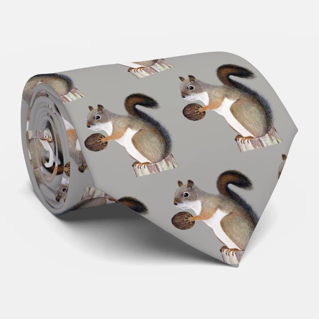 Boomer Squirrel Tie (Rolled)