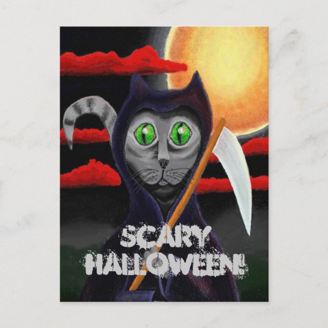 Boomer the DeathCat Postcard (Front)