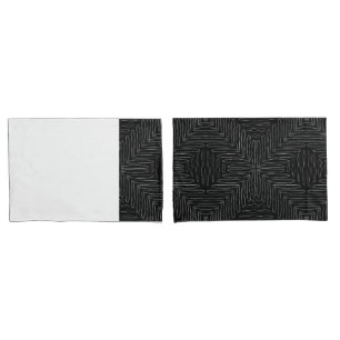 Boomerang Black and White Tribal Pillowcase
