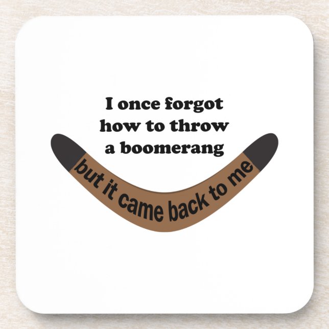 Boomerang Joke Coaster (Front)