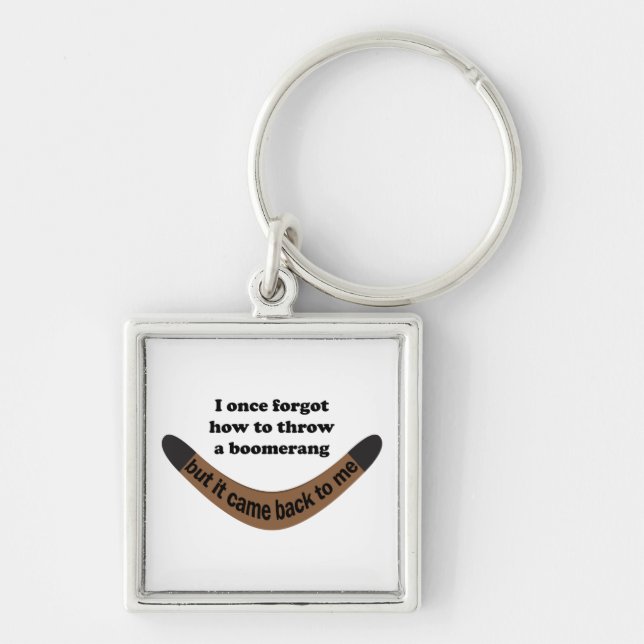 Boomerang Joke Key Ring (Front)