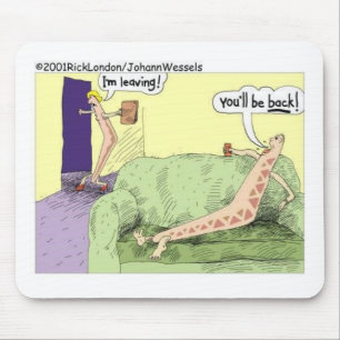 Boomerang Relagionships Funny Cartoon Gifts & Tees Mouse Mat