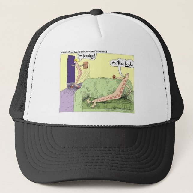 Boomerang Relagionships Funny Cartoon Gifts & Tees Trucker Hat (Front)