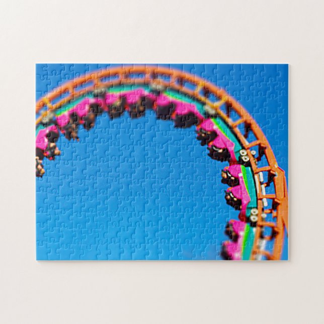 Boomerang Roller Coaster Worlds of Fun, KC Jigsaw Puzzle (Horizontal)