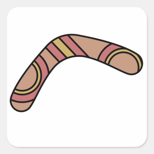 Boomerang Square Sticker (Front)