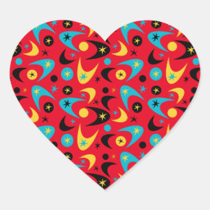 Boomerangs Heart Sticker