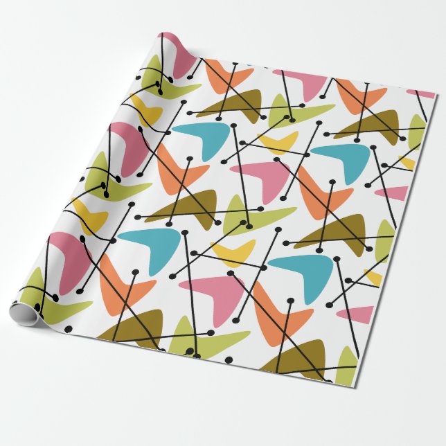 Boomerangs Wrapping Paper (Unrolled)