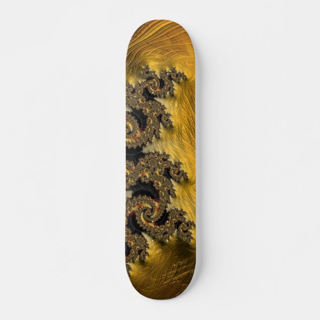 BoomGoo™ skateboard F396 "Stone Dragon" 3 gold (Front)