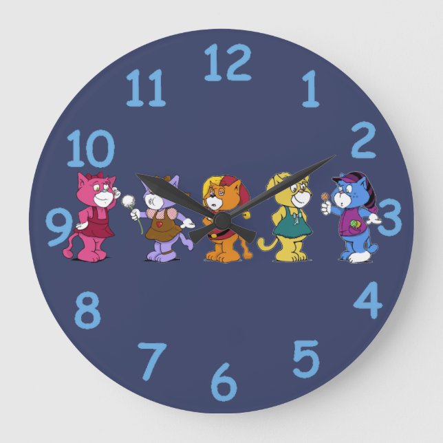 Boomi Cats Large Clock (Front)