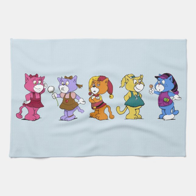 Boomi Cats Tea Towel (Horizontal)