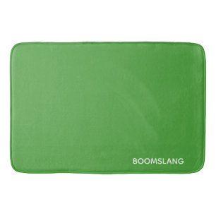 Boomslang green color name bath mat