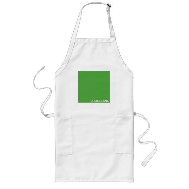 Boomslang green color name long apron (Front)