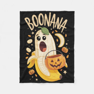 Boonana Cute Ghost Nana Halloween Costume Men Wome Fleece Blanket