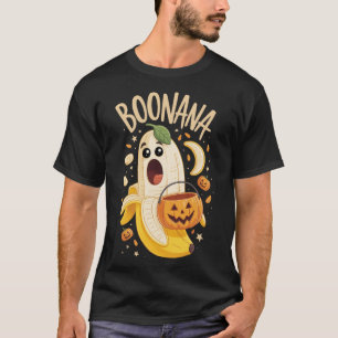 Boonana Cute Ghost Nana Halloween Costume Men Wome T-Shirt