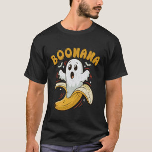 Boonana Ghost Banana Funny Halloween Costume Funny T-Shirt