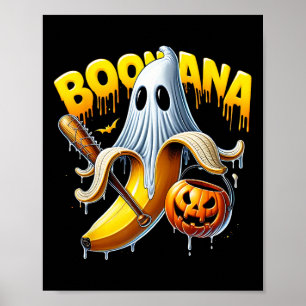 Boonana Ghost Nana Funny Halloween Costume Art 1  Poster