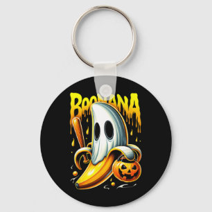 Boonana Ghost Nana Funny Halloween Costume Art  Key Ring