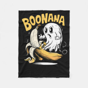 Boonana Surprise Me Boo Halloween Funny Ghostface Fleece Blanket