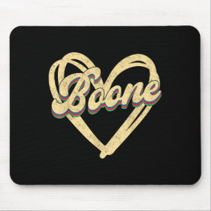 Boone Family Name I Love Boone D Vintage  Mouse Mat