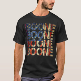 Boone Family Name I Love Boone Personalised Vintag T-Shirt
