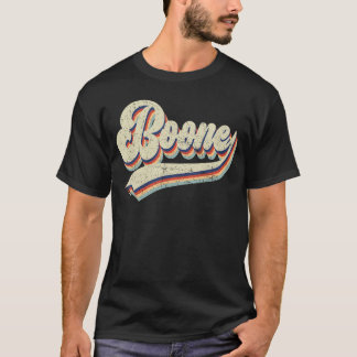 Boone Family Name I Love Boone Personalised Vintag T-Shirt