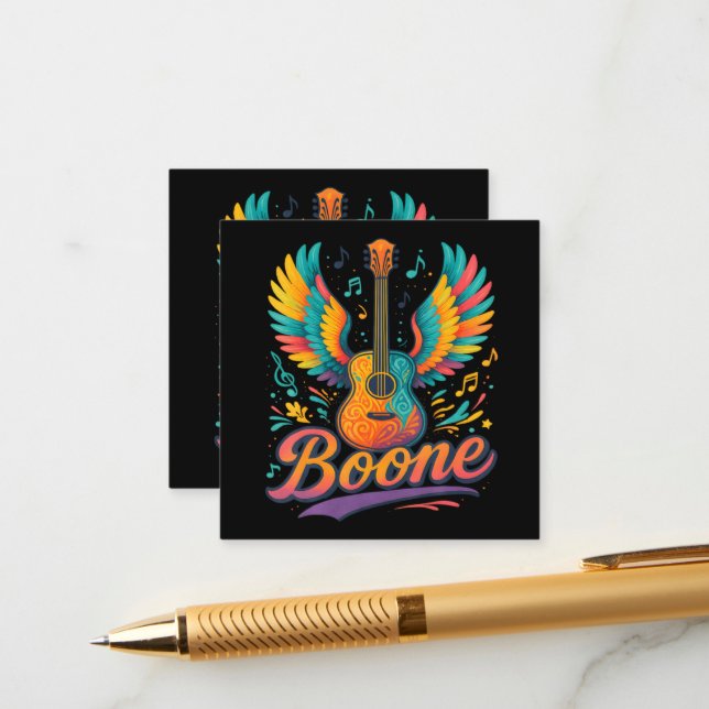 Boone Guitar Enclosure Card (Front/Back In Situ)