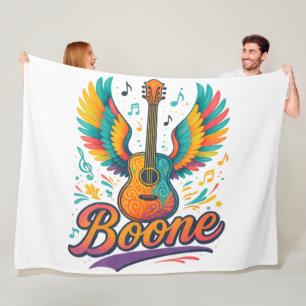 Boone Guitar Fleece Blanket