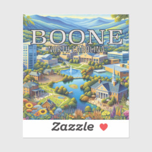 Boone North Carolina 3 Inch Vinyl Sticker