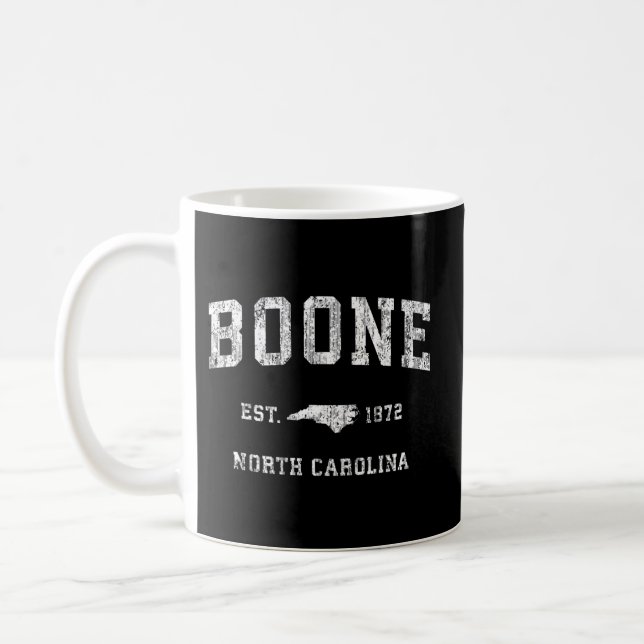 Boone North Carolina Nc Athletic Sports Coffee Mug (Left)