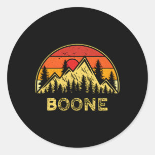 Boone North Carolina Nc Mountains Hiking Classic Round Sticker