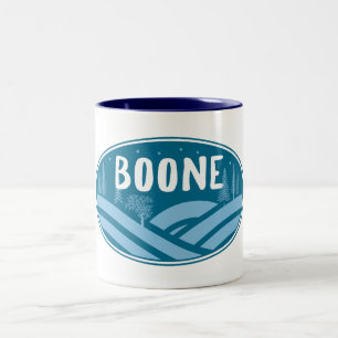 Boone North Carolina Outdoors Two-Tone Coffee Mug