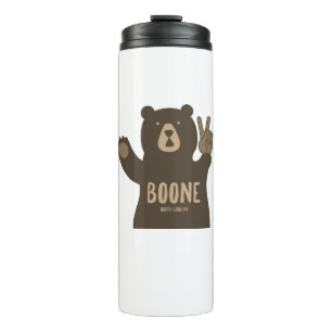Boone North Carolina Peace Bear Thermal Tumbler
