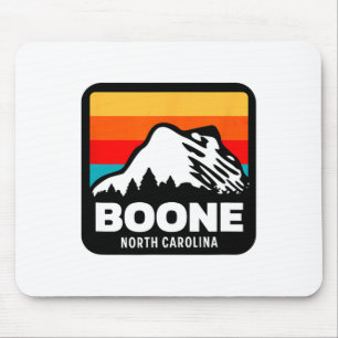 Boone North Carolina Skiing Snowboarding Family Tr Mouse Mat