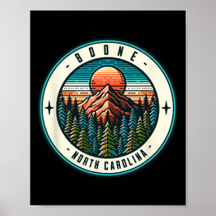 Boone North Carolina Skiing Snowboarding Family Tr Poster