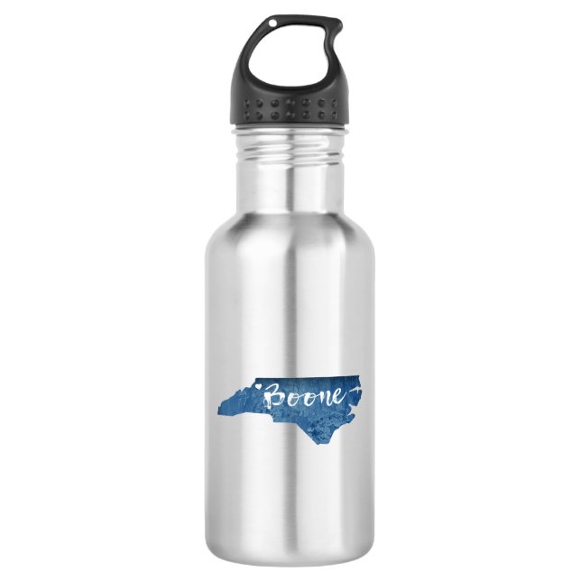 Boone North Carolina Wood Grain 532 Ml Water Bottle (Front)