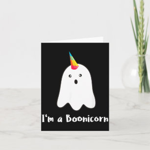 BOOnicorn Boo Ghost Unicorn Halloween Funny Card