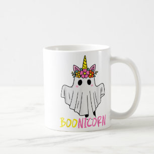 Boonicorn Ghost Unicorn Magical Soky Halloween Gir Coffee Mug