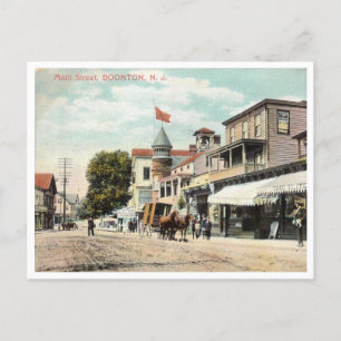 Boonton NJ, New Jersey, Main St, Vintage Postcard