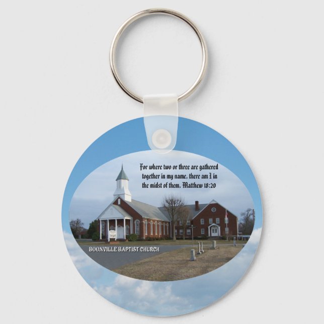 BOONVILLE BAPTIST CHURCH-KEYCHAIN KEY RING (Front)