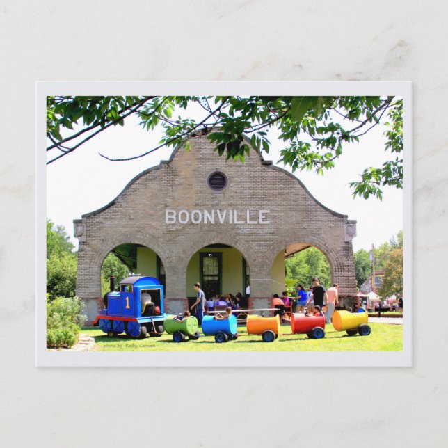 Boonville Depot by Kathy Cornett Postcard (Front)