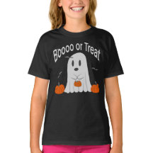 Booo or Treat Cute Ghost Halloween Design