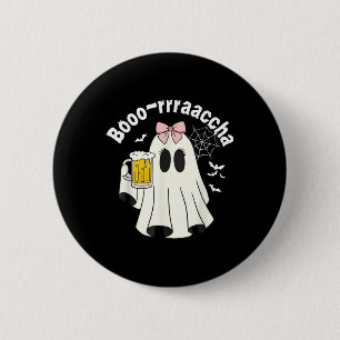 Booo-rrraaccha Funny Ghost Beer Halloween Spooky S 6 Cm Round Badge