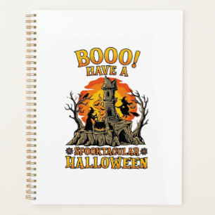 Booo Spooktacular Halloween Witch Cauldron Castle  Planner
