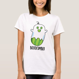 Booocumber Funny Ghost Cucumber Pun T-Shirt