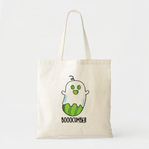 Booocumber Funny Ghost Cucumber Pun  Tote Bag