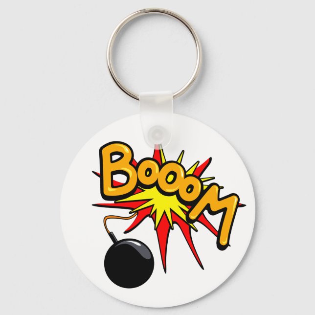 Booom! Keichain Key Ring (Front)