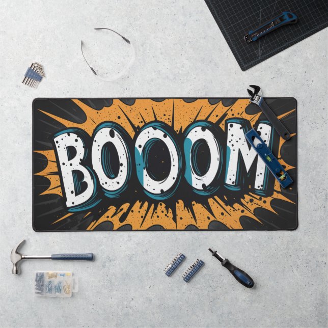 Booom word comic style desk mat (Workstation)