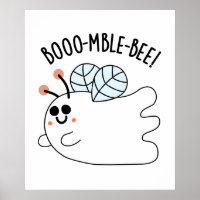Booomble Bee Funny Ghost Bee Pun 