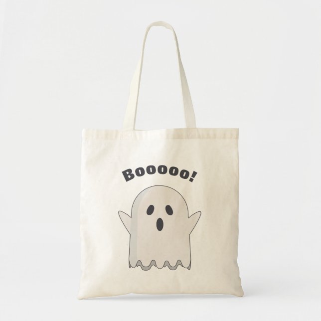 Boooo Halloween Ghost Tote (Front)