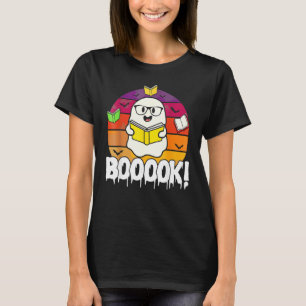 Booooks Ghos Boo Read Books Library Book T-Shirt